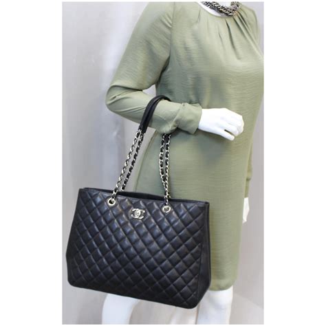 chanel leather tote price|chanel 31 large shopping bag.